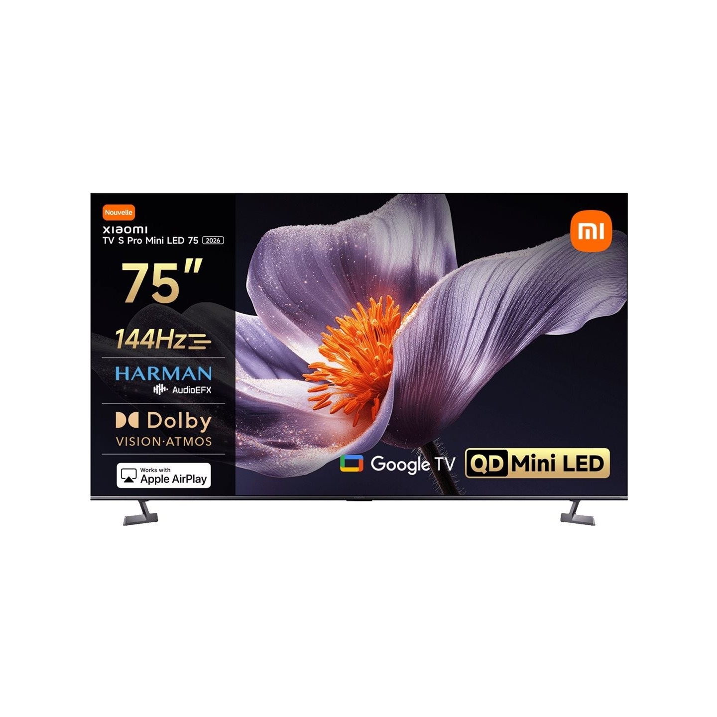 Xiaomi TV S Pro Mini LED 75 2026 | Xiaomi 75" | Smart TV | Google TV | 4K UHD (2160p) | Dark Grey