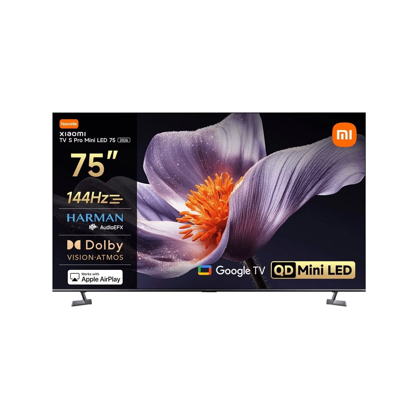 Xiaomi TV S Pro Mini LED 75 2026 | Xiaomi 75" | Smart TV | Google TV | 4K UHD (2160p) | Dark Grey