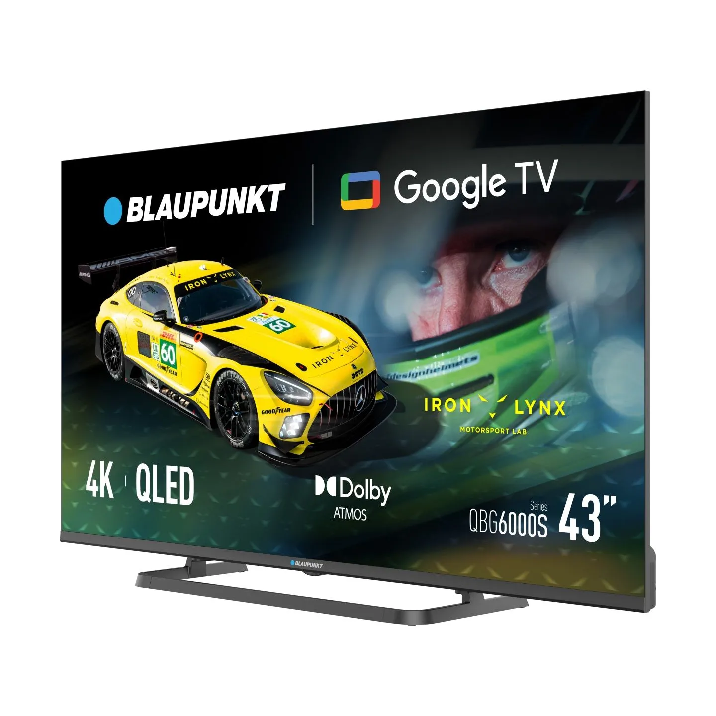 Blaupunkt QLED TV | 43QBG6000S | 43 | Smart TV | Google TV | Black