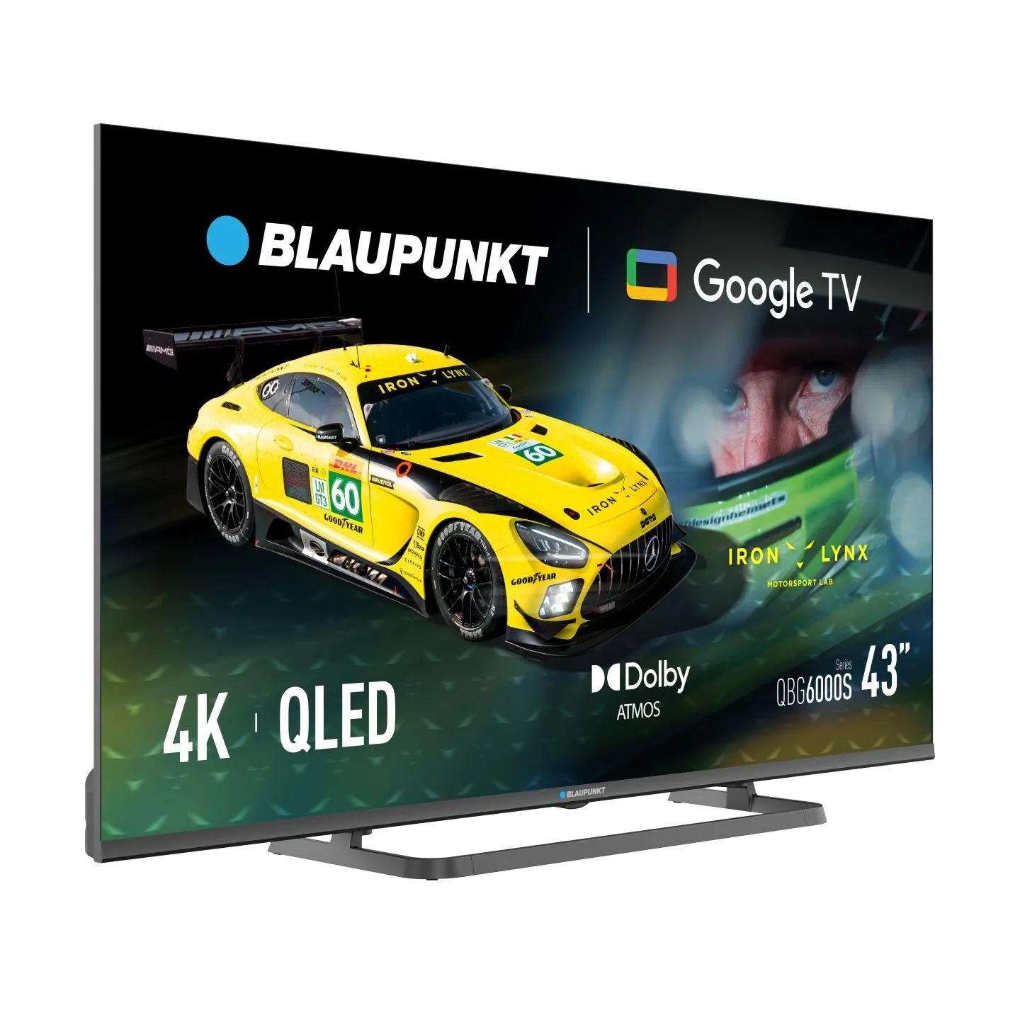 Blaupunkt QLED TV | 43QBG6000S | 43 | Smart TV | Google TV | Black