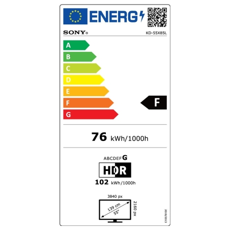 Sony KD55X85L 55" (139cm) 4K Ultra HD Smart Google Full Array LED TV | Sony | TV | KD55X85L | 55" (139cm) | Smart TV | Android |