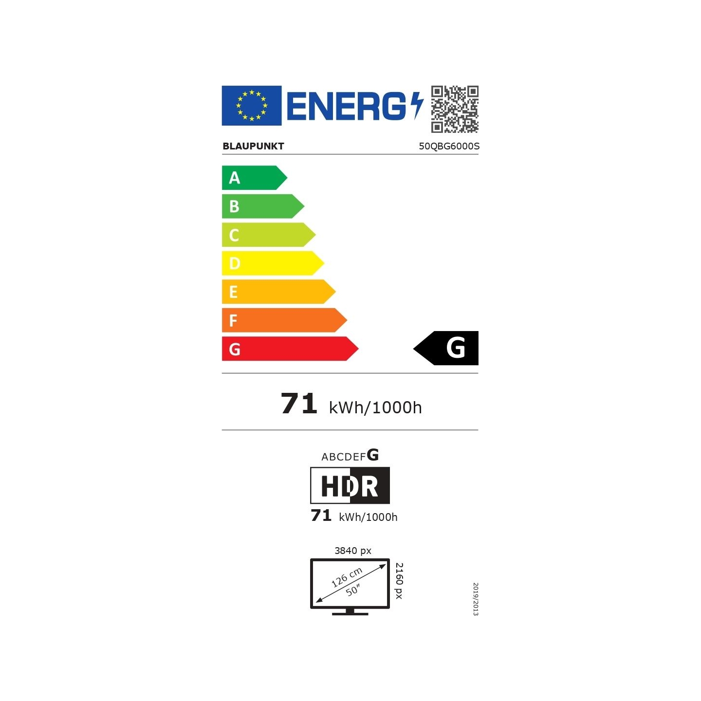 Blaupunkt | QLED TV | 50QBG6000S | 50 | Smart TV | Google TV | UHD | Black