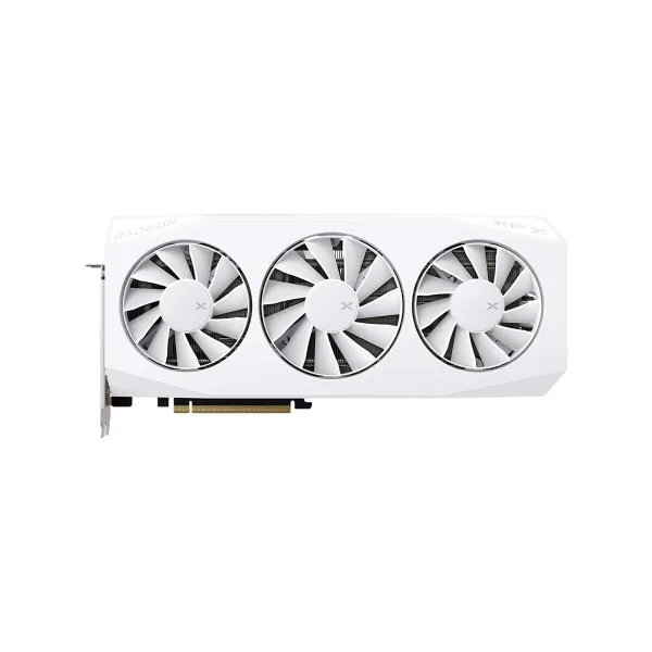 XFX Mercury AMD Radeon RX 9060XT OC White Gaming Edition with 16GB GDDR6 HDMI 2xDP, AMD RDNA 4