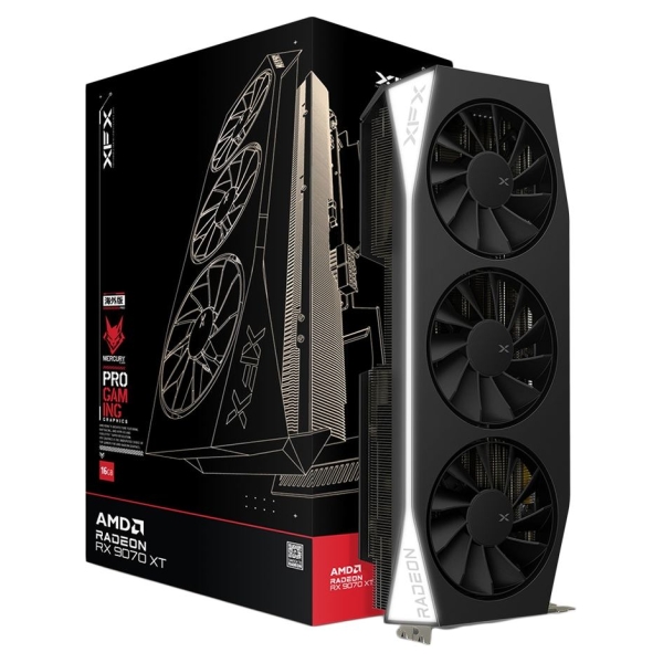 XFX Mercury AMD Radeon RX 9070XT 16GB GDDR6 256-bit HDMI 3x DP