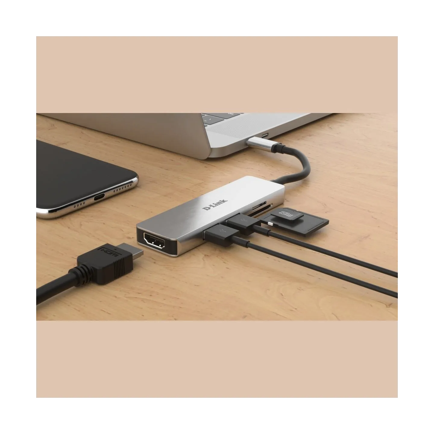 D-Link | 5-in-1 USB-C™ Hub with HDMI and SD/microSD Card Reader | DUB-M530 | USB Type-C