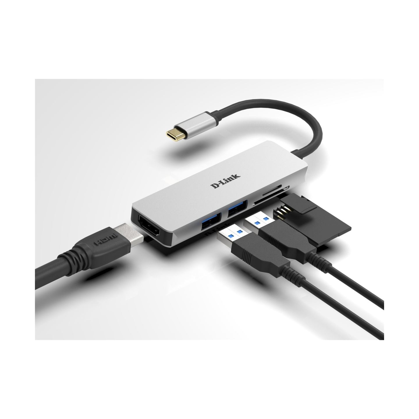 D-Link | 5-in-1 USB-C™ Hub with HDMI and SD/microSD Card Reader | DUB-M530 | USB Type-C