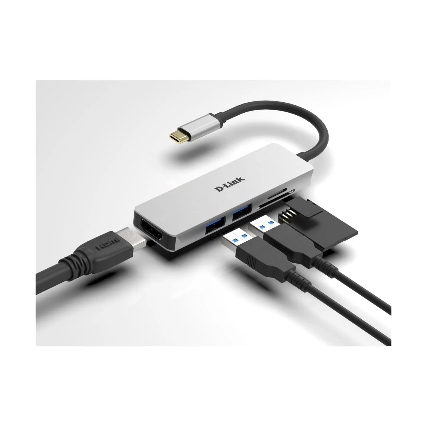 D-Link | 5-in-1 USB-C™ Hub with HDMI and SD/microSD Card Reader | DUB-M530 | USB Type-C