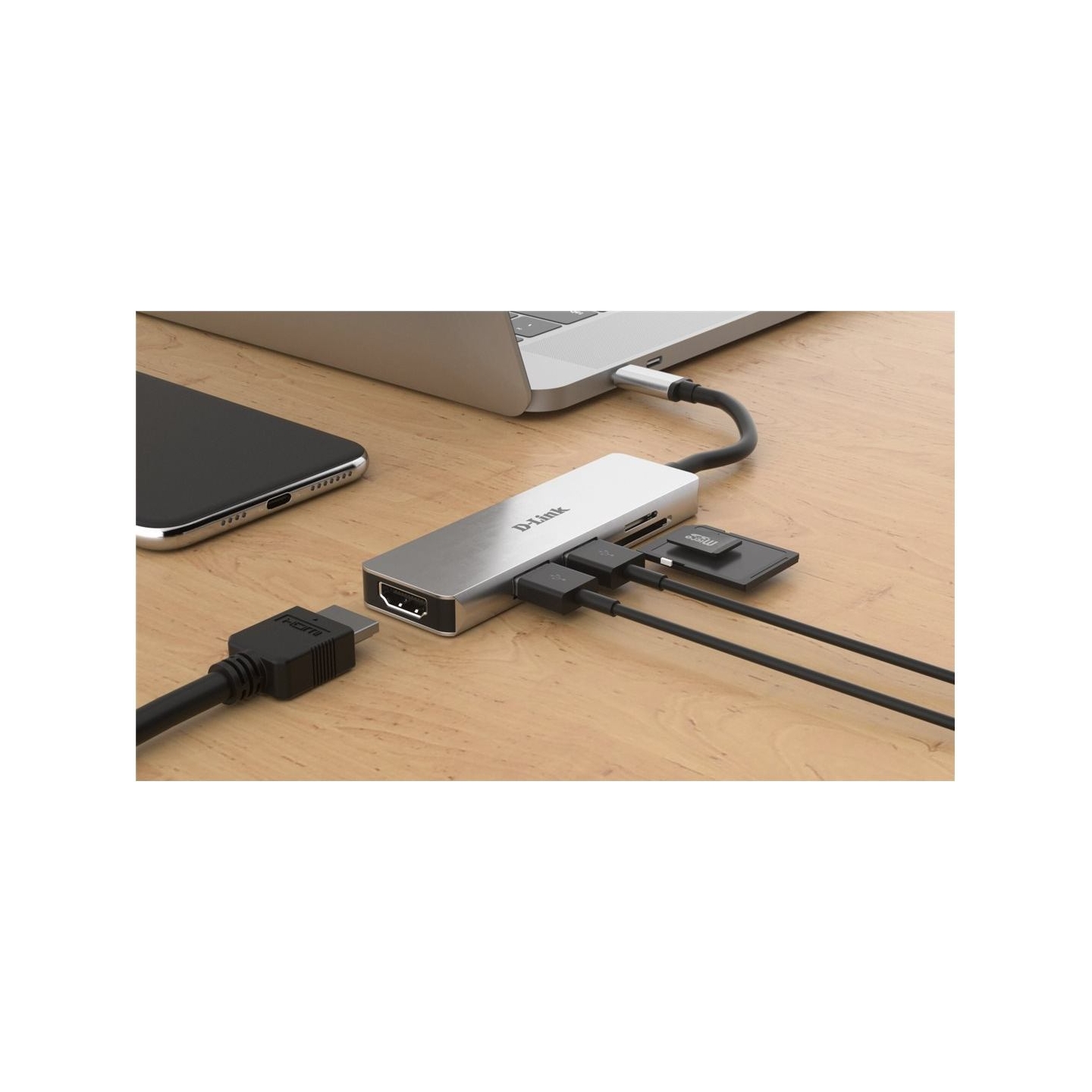 D-Link | 5-in-1 USB-C™ Hub with HDMI and SD/microSD Card Reader | DUB-M530 | USB Type-C