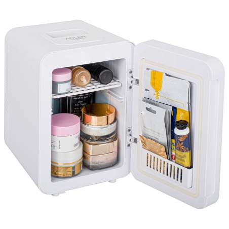 Adler | Mini refrigerator with mirror | AD 8085 | Free standing | Larder | Height 27 cm | Fridge net capacity 4 L | White