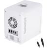 Adler | Mini refrigerator with mirror | AD 8085 | Free standing | Larder | Height 27 cm | Fridge net capacity 4 L | White