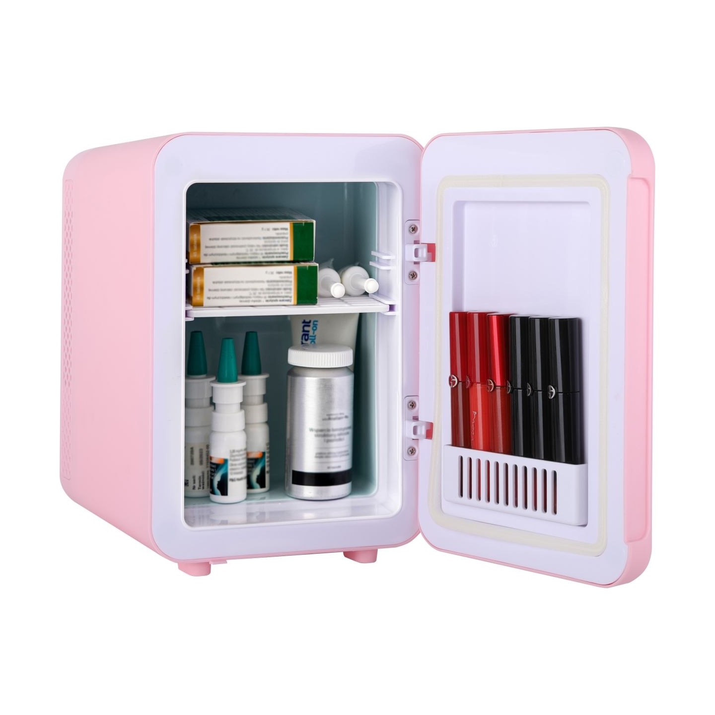 Adler | Mini Refrigerator | AD 8084 | Free standing | Larder | Height 27 cm | Fridge net capacity 4 L | Pink