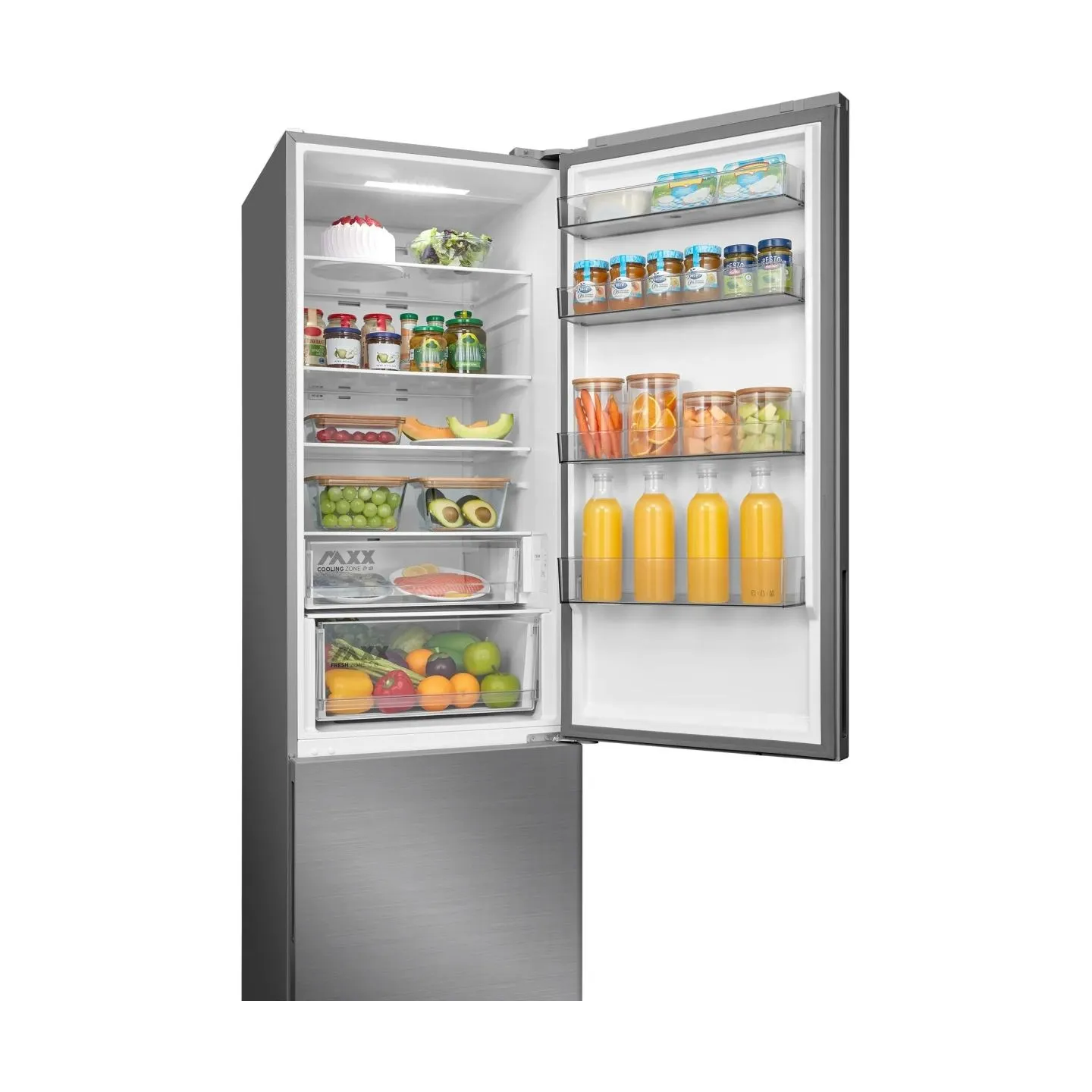 Midea Refrigerator | MDRB600MME46 | Energy efficiency class E | Free standing | Combi | Height 201 cm | No Frost system | Fridge