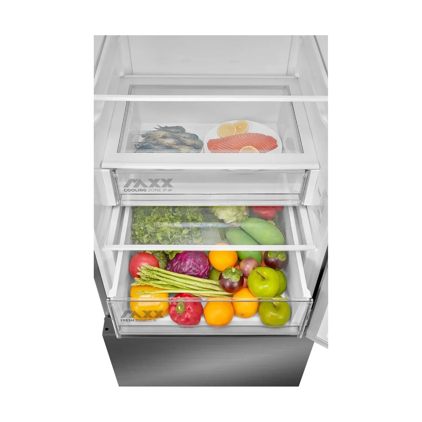 Midea Refrigerator | MDRB600MME46 | Energy efficiency class E | Free standing | Combi | Height 201 cm | No Frost system | Fridge