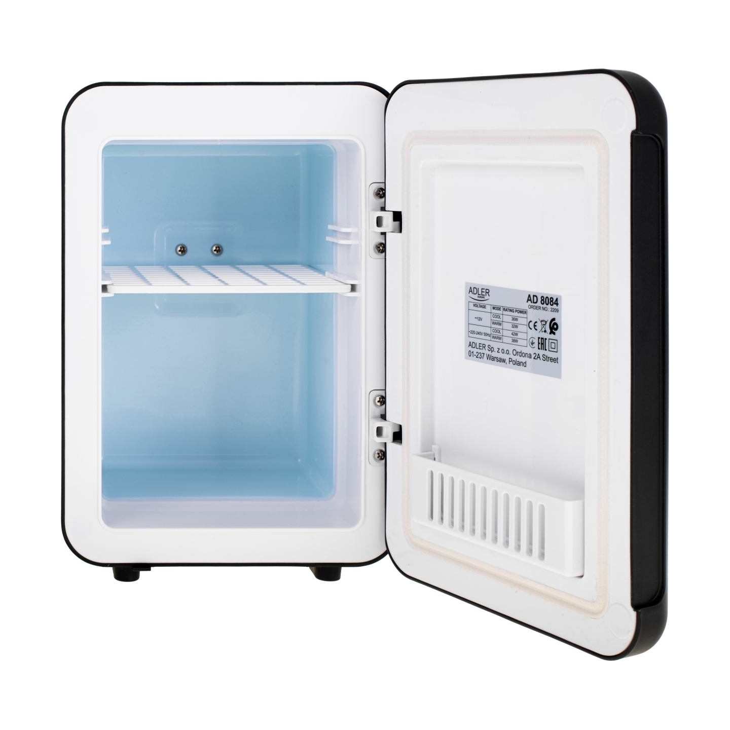 Adler | Mini Refrigerator | AD 8084 | Free standing | Larder | Height 27 cm | Fridge net capacity 4 L | Black