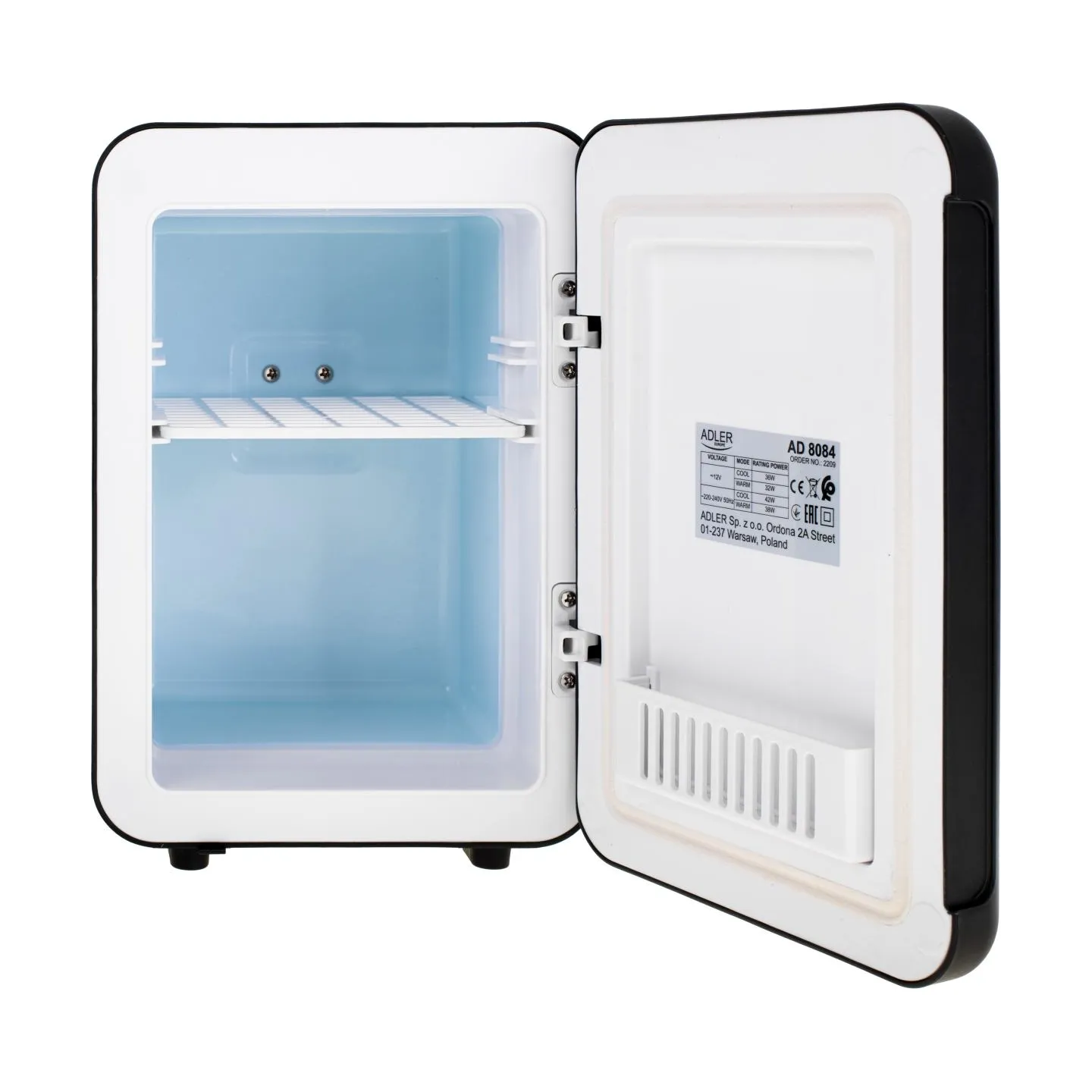Adler | Mini Refrigerator | AD 8084 | Free standing | Larder | Height 27 cm | Fridge net capacity 4 L | Black