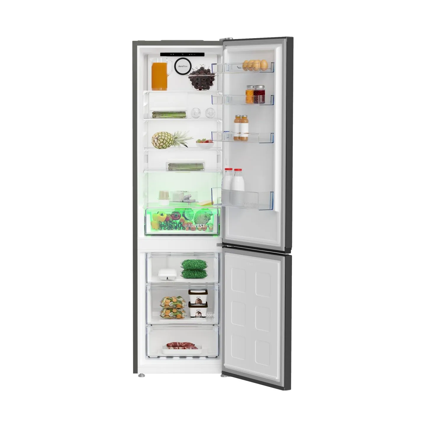 Beko Refrigerator | B5RCNA405HXBR1 | Energy efficiency class D | Free standing | Combi | Height 203.5 cm | No Frost system | Fri