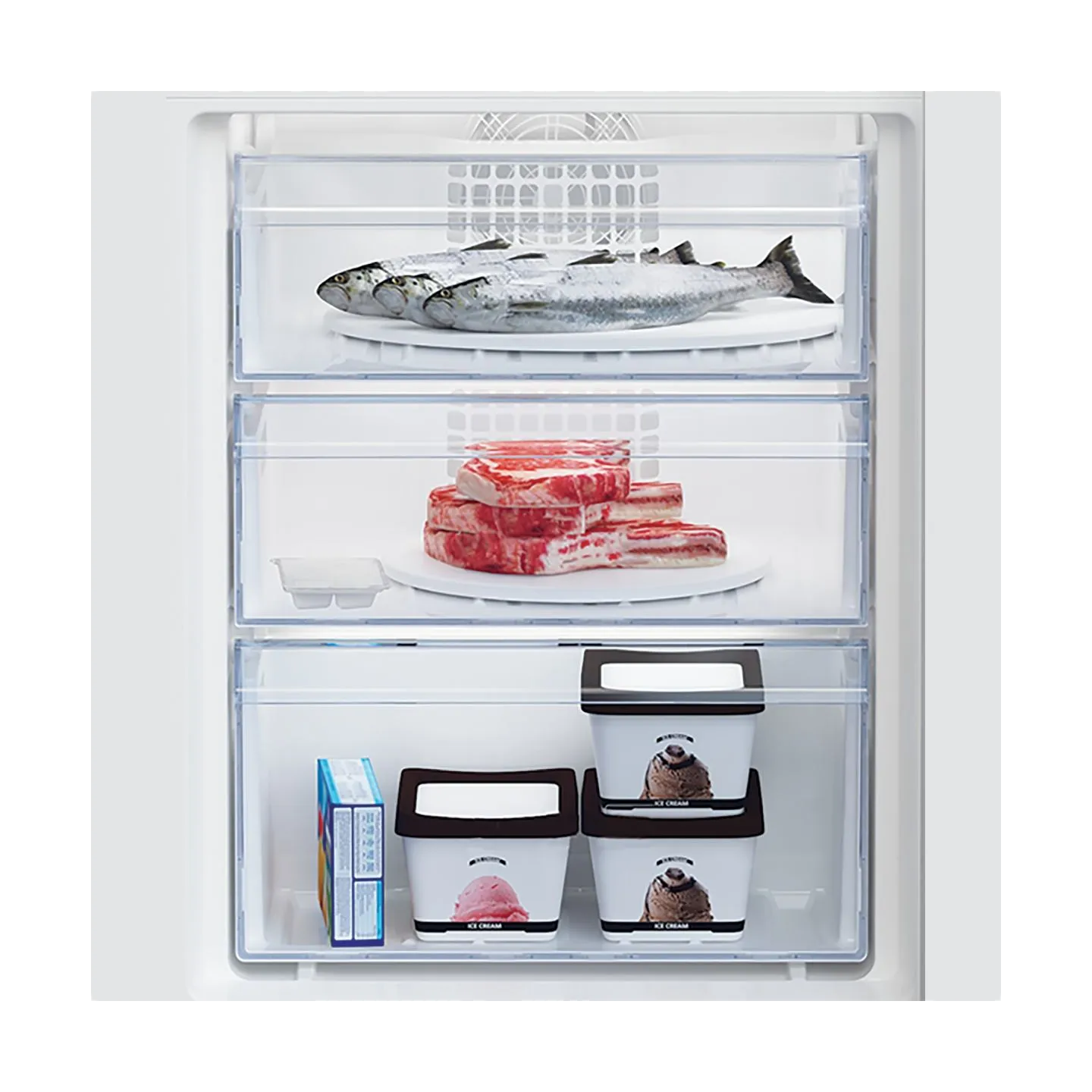 Beko Refrigerator | BCHA275K41SN | Energy efficiency class E | Built-in | Combi | Height 177.5 cm | No Frost system | Fridge net