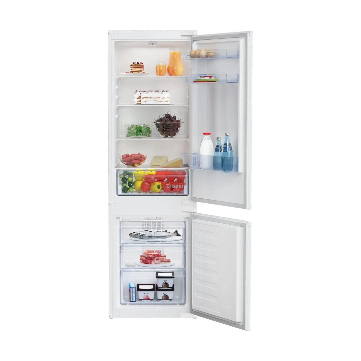 Beko Refrigerator | BCHA275K41SN | Energy efficiency class E | Built-in | Combi | Height 177.5 cm | No Frost system | Fridge net