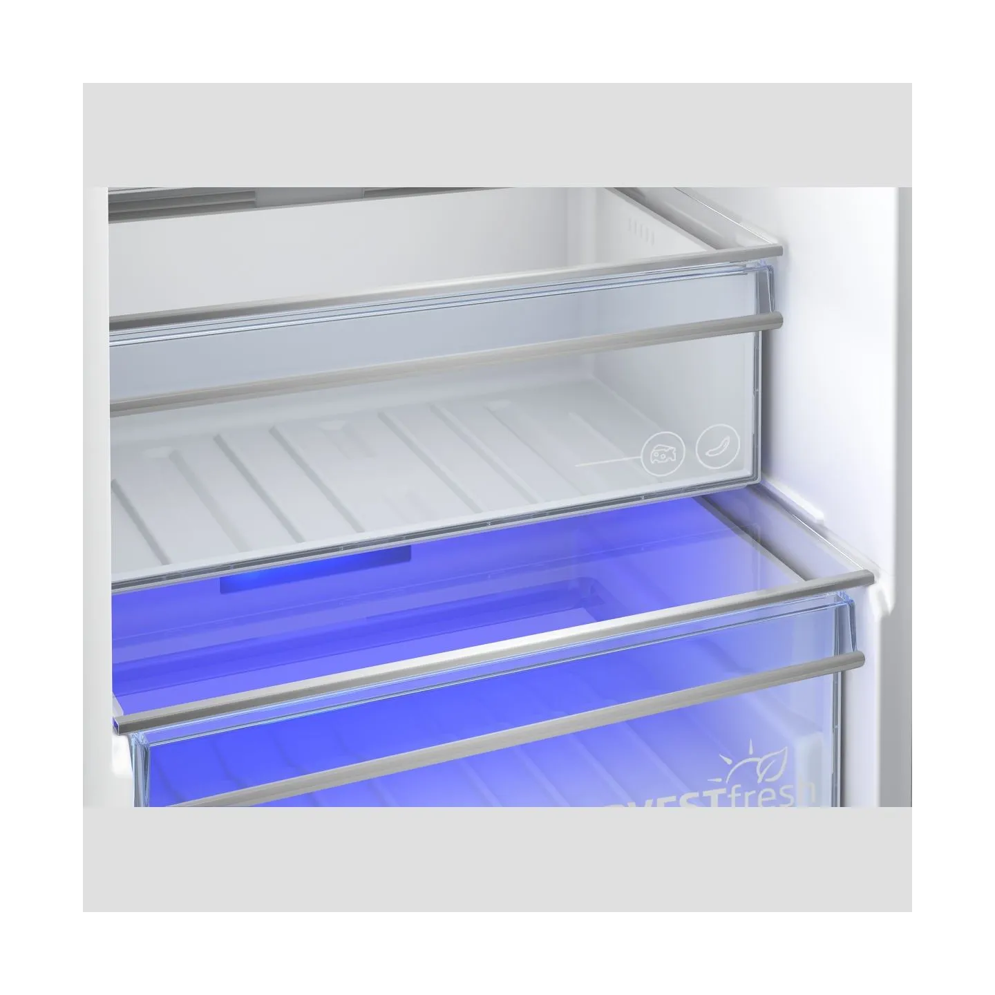 Beko Refrigerator | BCNA306E42SN | Energy efficiency class E | Built-in | Combi | Height 193.5 cm | No Frost system | Fridge net