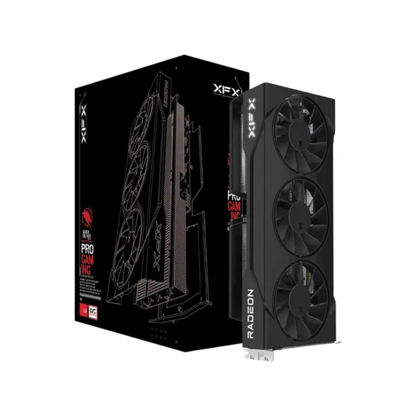 XFX Swift AMD Radeon RX 9060 XT OC Triple Fan 16GB GDDR6 128-bit HDMI 2x DP