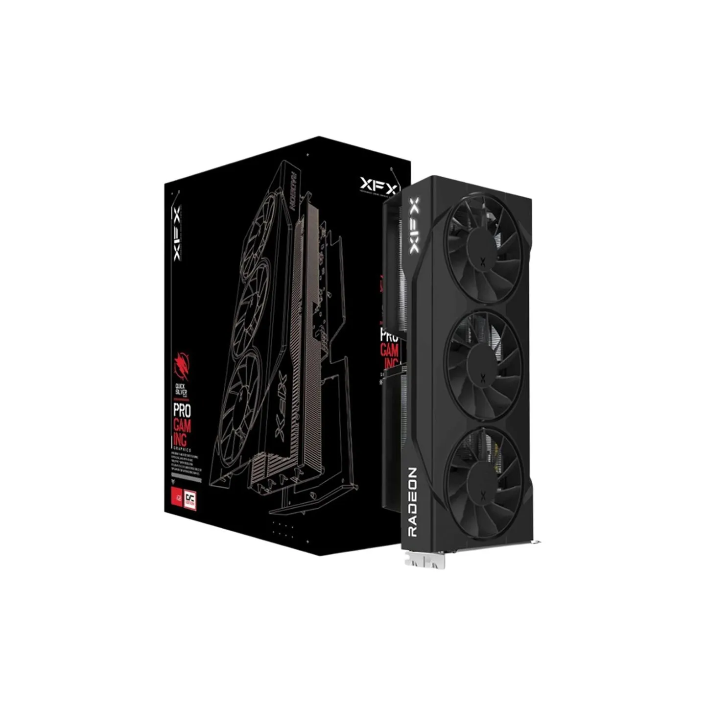 XFX Swift AMD Radeon RX 9060 XT OC Triple Fan 16GB GDDR6 128-bit HDMI 2x DP