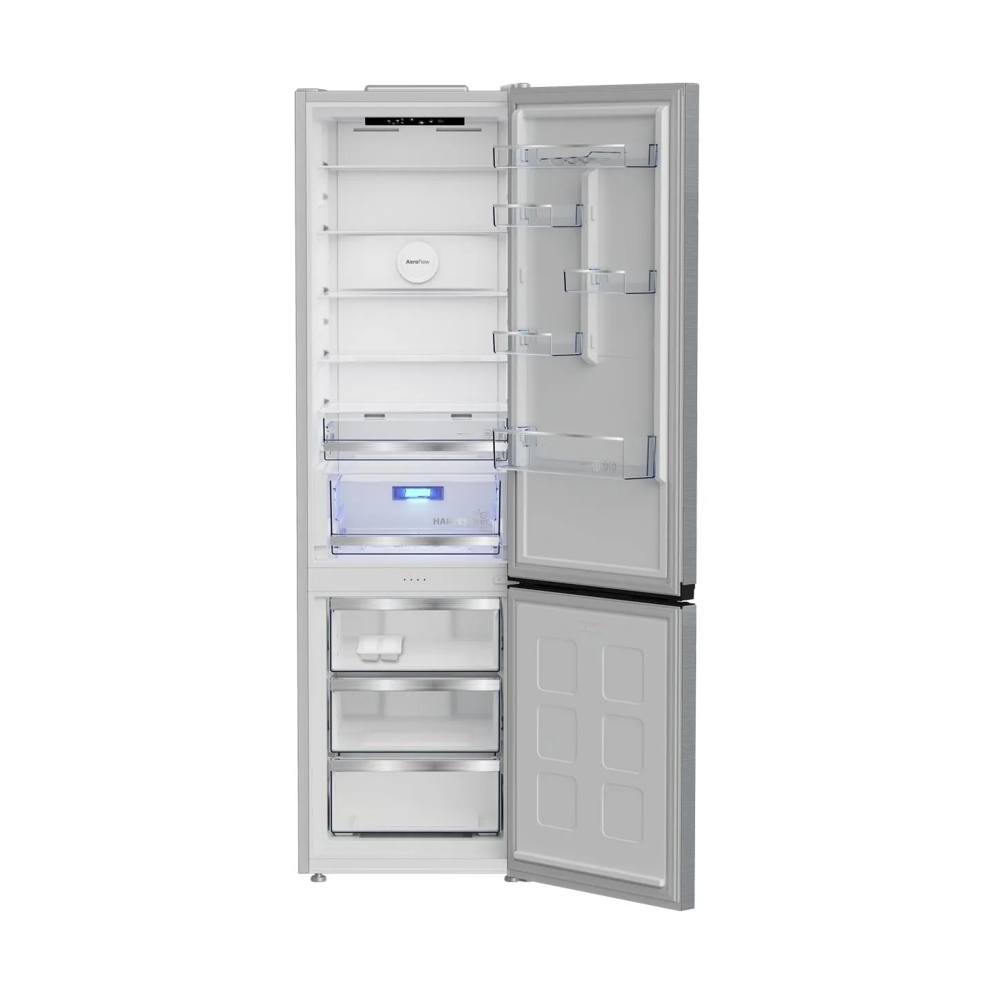 Beko Refrigerator | B5RCNA416HXB | Energy efficiency class C | Free standing | Combi | Height 203.5 cm | No Frost system | Fridg