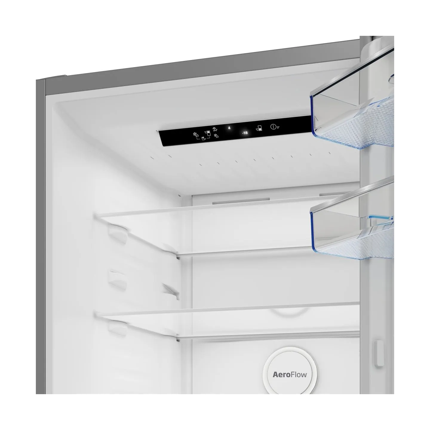 Beko Refrigerator | B5RCNA416HXB | Energy efficiency class C | Free standing | Combi | Height 203.5 cm | No Frost system | Fridg