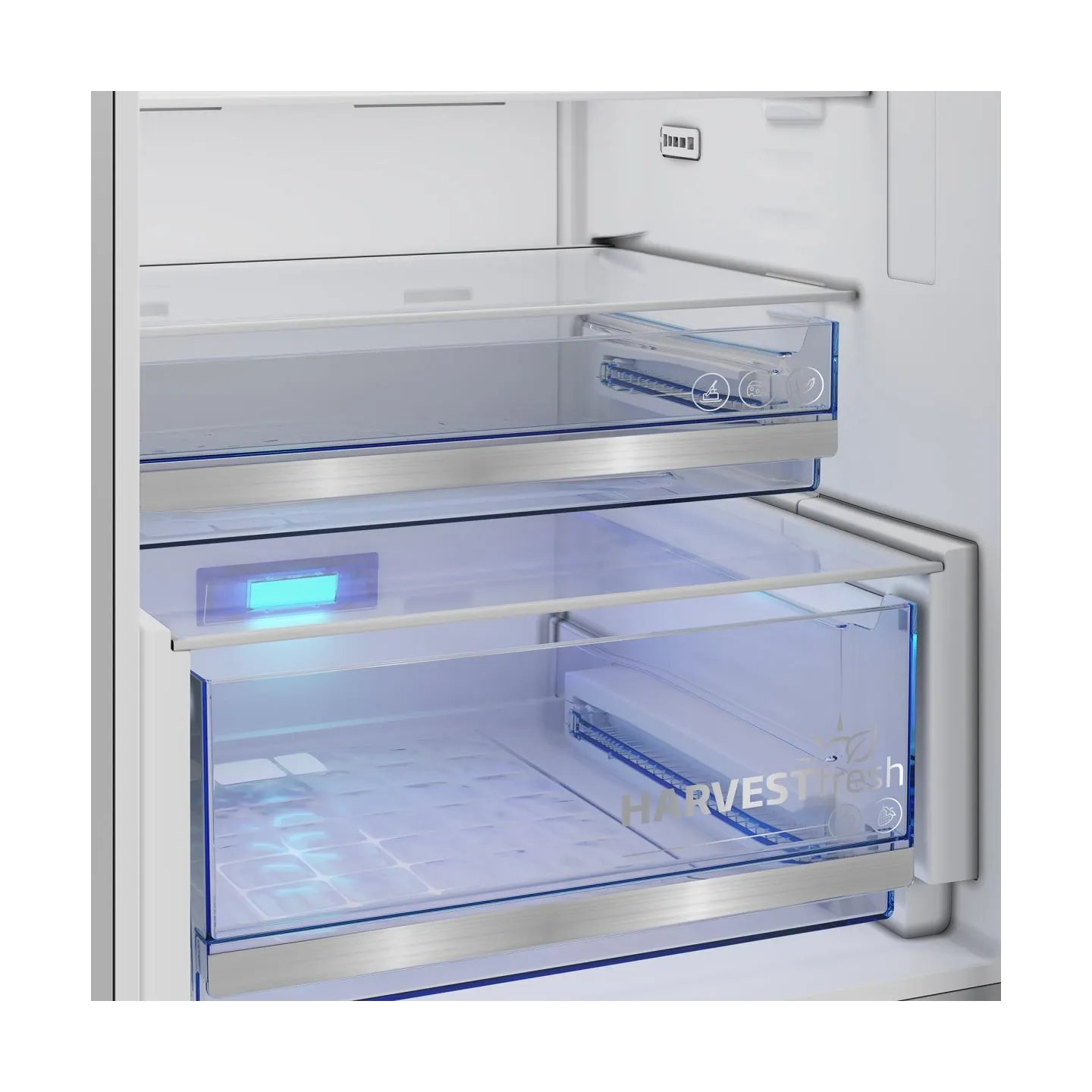 Beko Refrigerator | B5RCNA416HXB | Energy efficiency class C | Free standing | Combi | Height 203.5 cm | No Frost system | Fridg