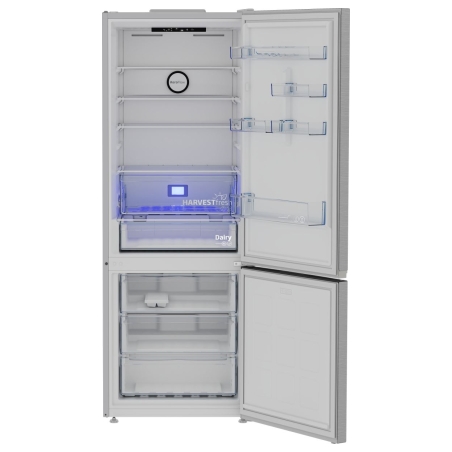 Beko Refrigerator | B3RCNE564HXB | Energy efficiency class E | Free standing | Combi | Height 192 cm | No Frost system | Fridge 