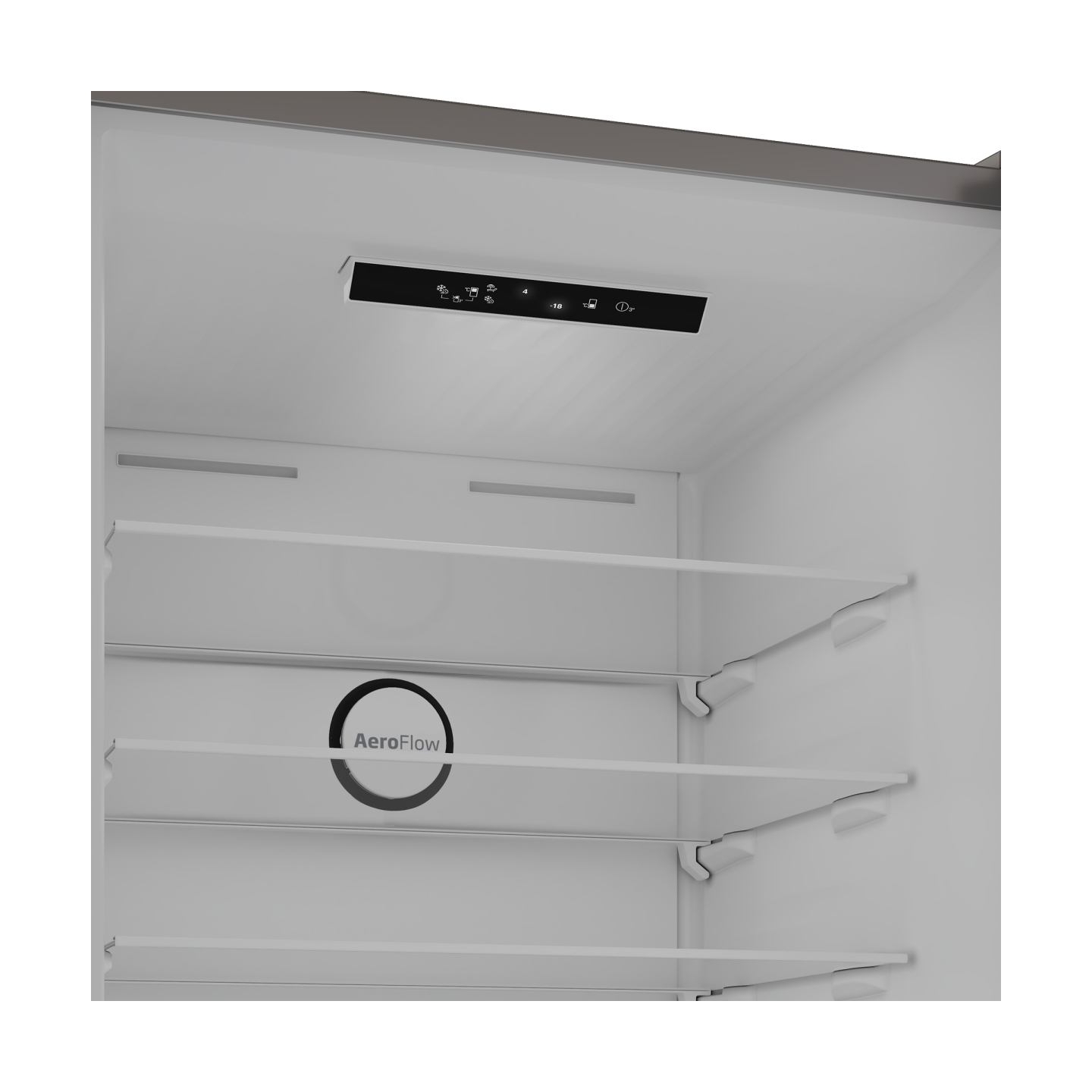 Beko Refrigerator | B3RCNE564HXB | Energy efficiency class E | Free standing | Combi | Height 192 cm | No Frost system | Fridge 