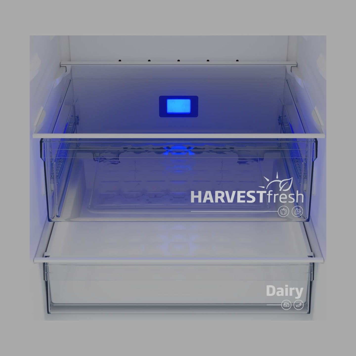 Beko Refrigerator | B3RCNE564HXB | Energy efficiency class E | Free standing | Combi | Height 192 cm | No Frost system | Fridge 