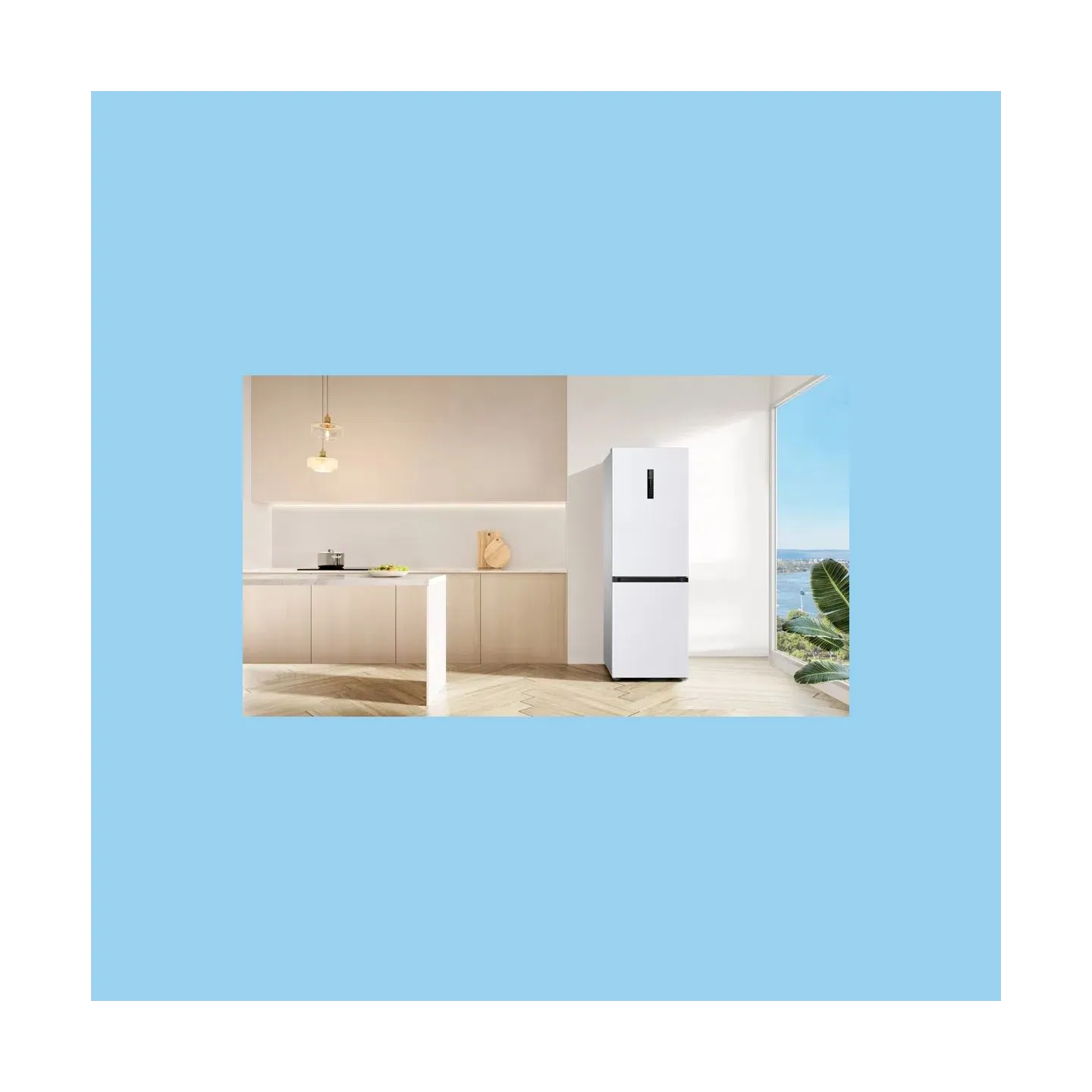 TCL Refrigerator | RP340BWD1 | Energy efficiency class D | Free standing | Combi | Height 185 cm | No Frost system | Fridge net 