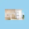 TCL Refrigerator | RP340BWD1 | Energy efficiency class D | Free standing | Combi | Height 185 cm | No Frost system | Fridge net 