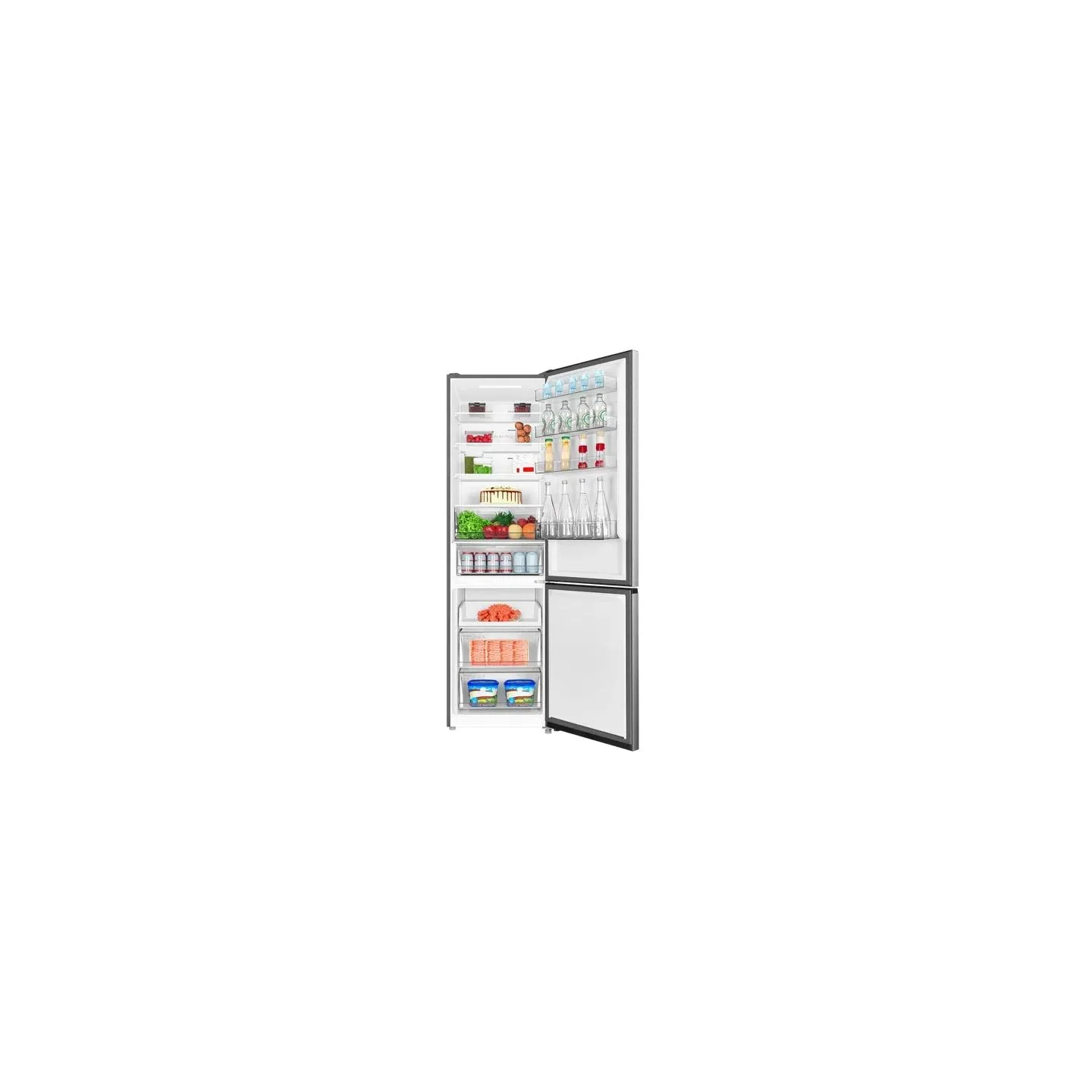 TCL Refrigerator | RP456BLE0 | Energy efficiency class E | Free standing | Combi | Height 201 cm | No Frost system | Fridge net 