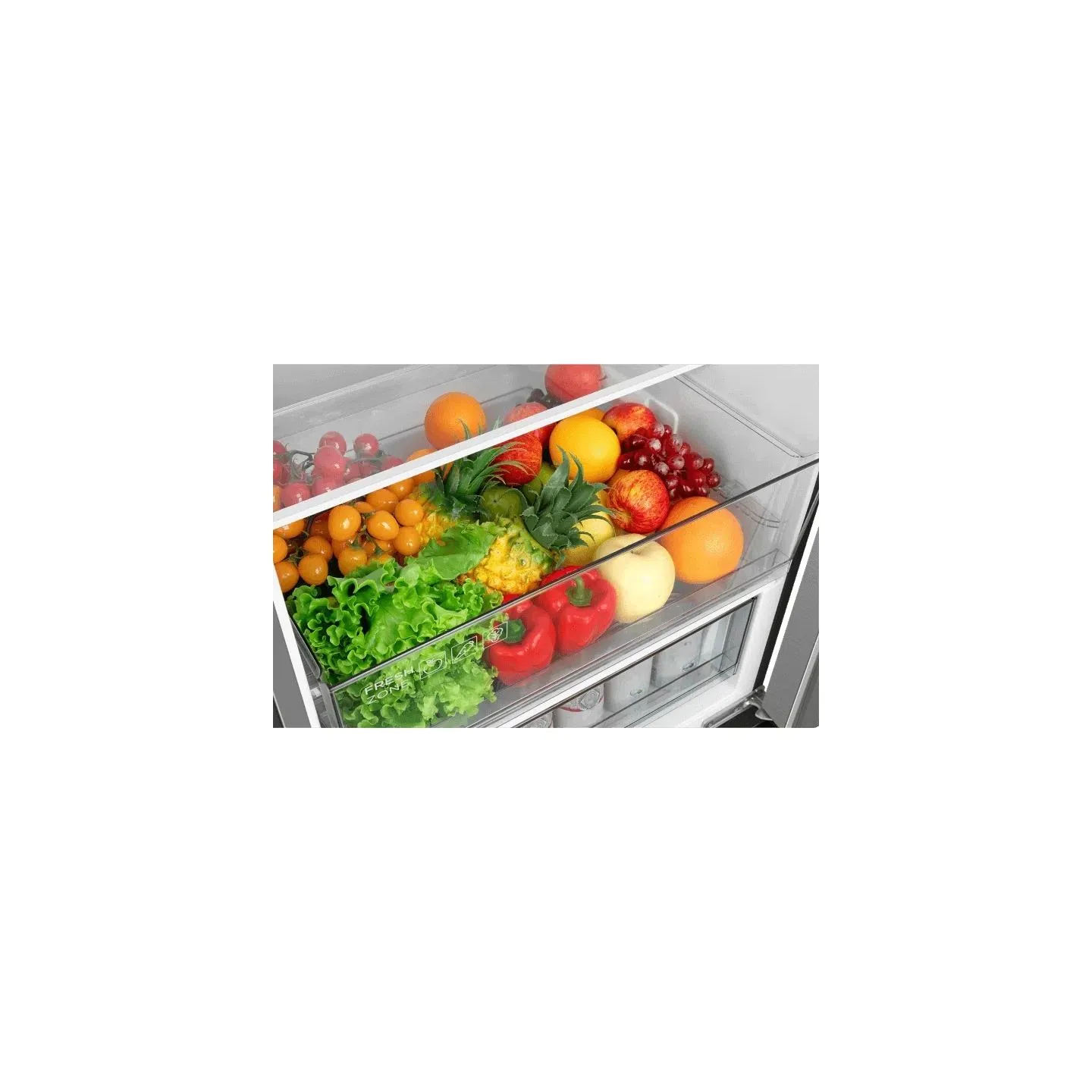 TCL Refrigerator | RP456BLE0 | Energy efficiency class E | Free standing | Combi | Height 201 cm | No Frost system | Fridge net 