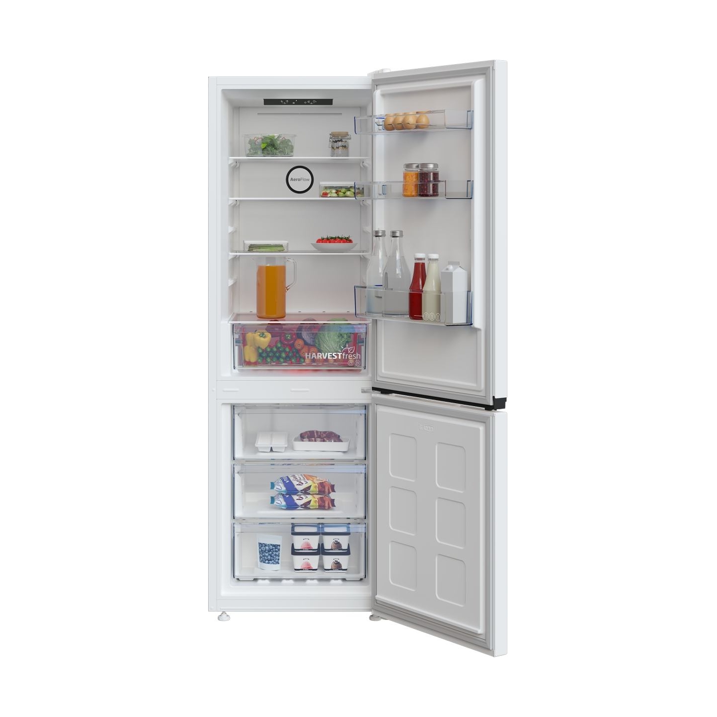 Beko Refrigerator | B3RCNA344HW1 | Energy efficiency class E | Free standing | Combi | Height 179.6 cm | No Frost system | Fridg