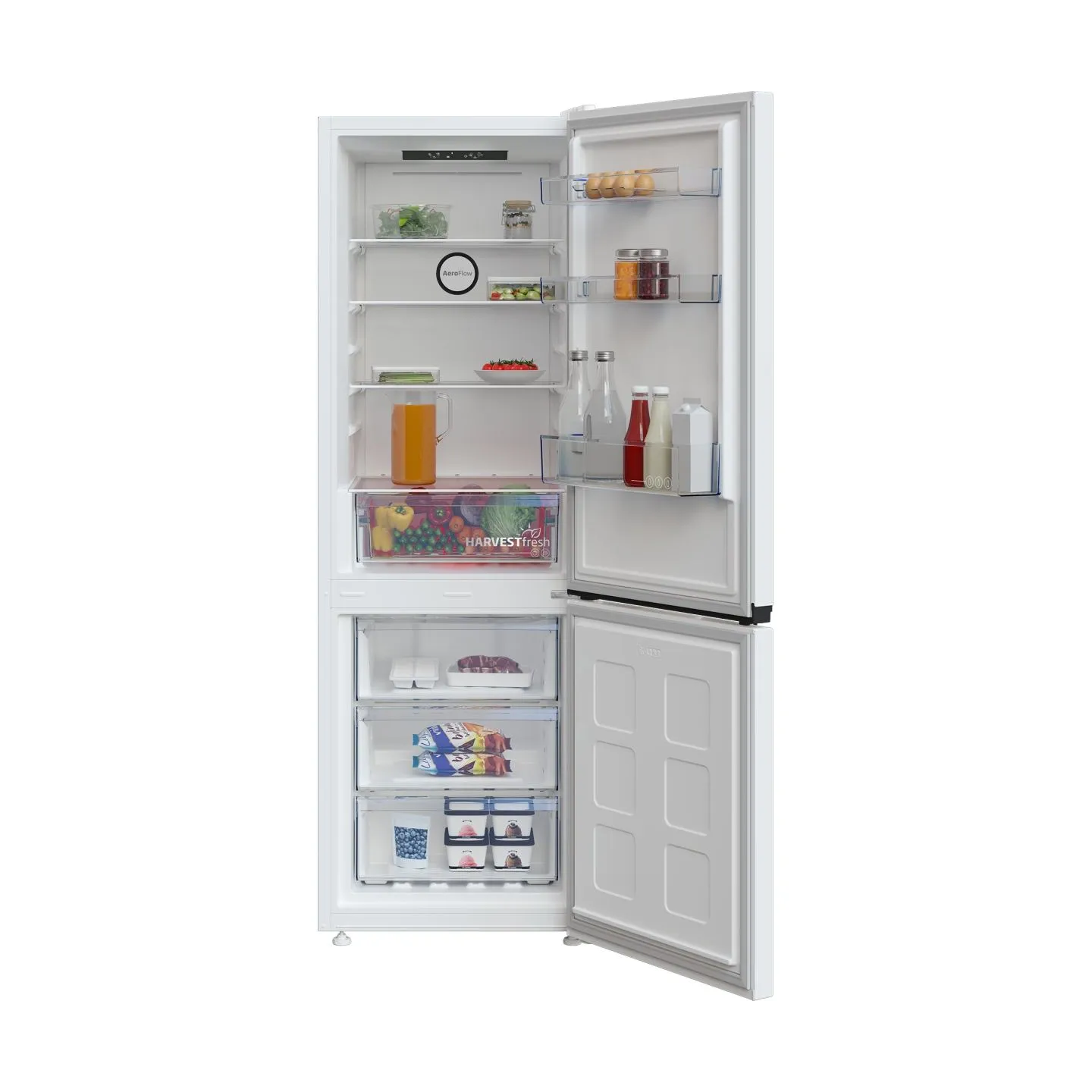 Beko Refrigerator | B3RCNA344HW1 | Energy efficiency class E | Free standing | Combi | Height 179.6 cm | No Frost system | Fridg