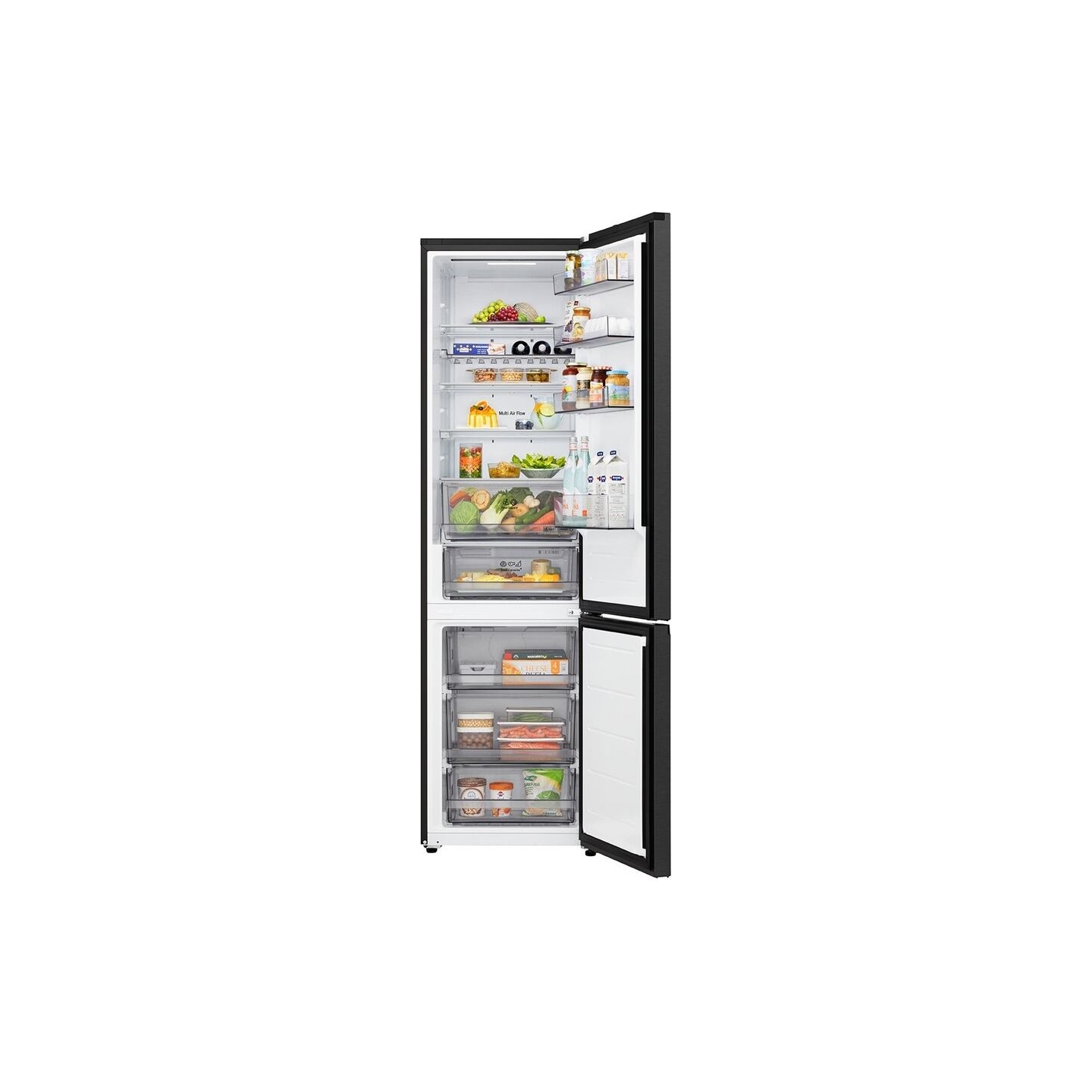 LG Refrigerator | GBBS322CEV | Energy efficiency class C | Free standing | Combi | Height 203 cm | Fridge net capacity 262 L | F
