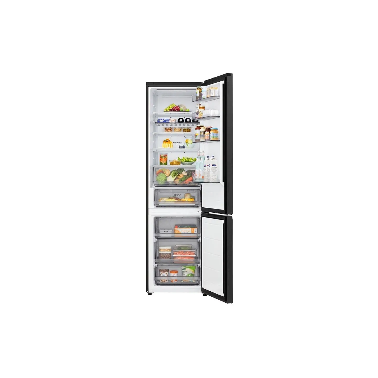 LG Refrigerator | GBBS322CEV | Energy efficiency class C | Free standing | Combi | Height 203 cm | Fridge net capacity 262 L | F