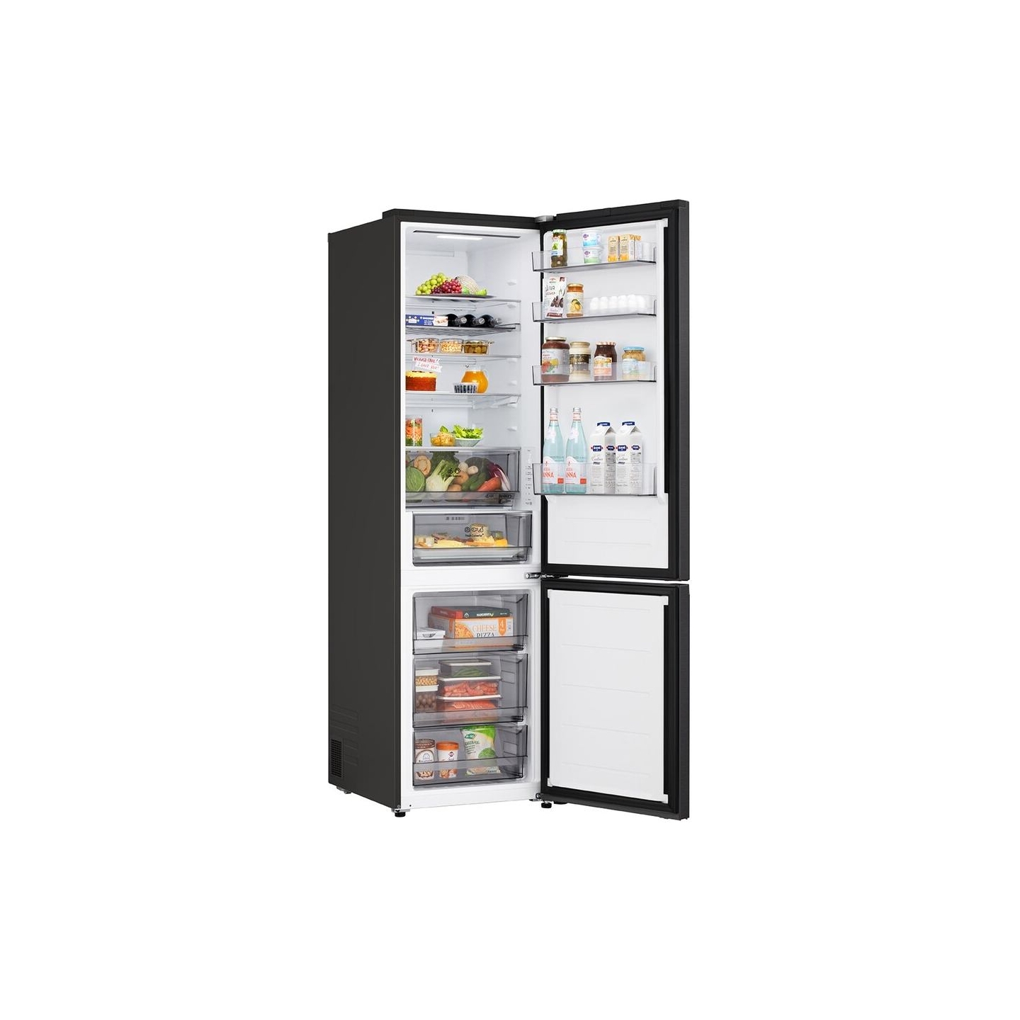 LG Refrigerator | GBBS322CEV | Energy efficiency class C | Free standing | Combi | Height 203 cm | Fridge net capacity 262 L | F