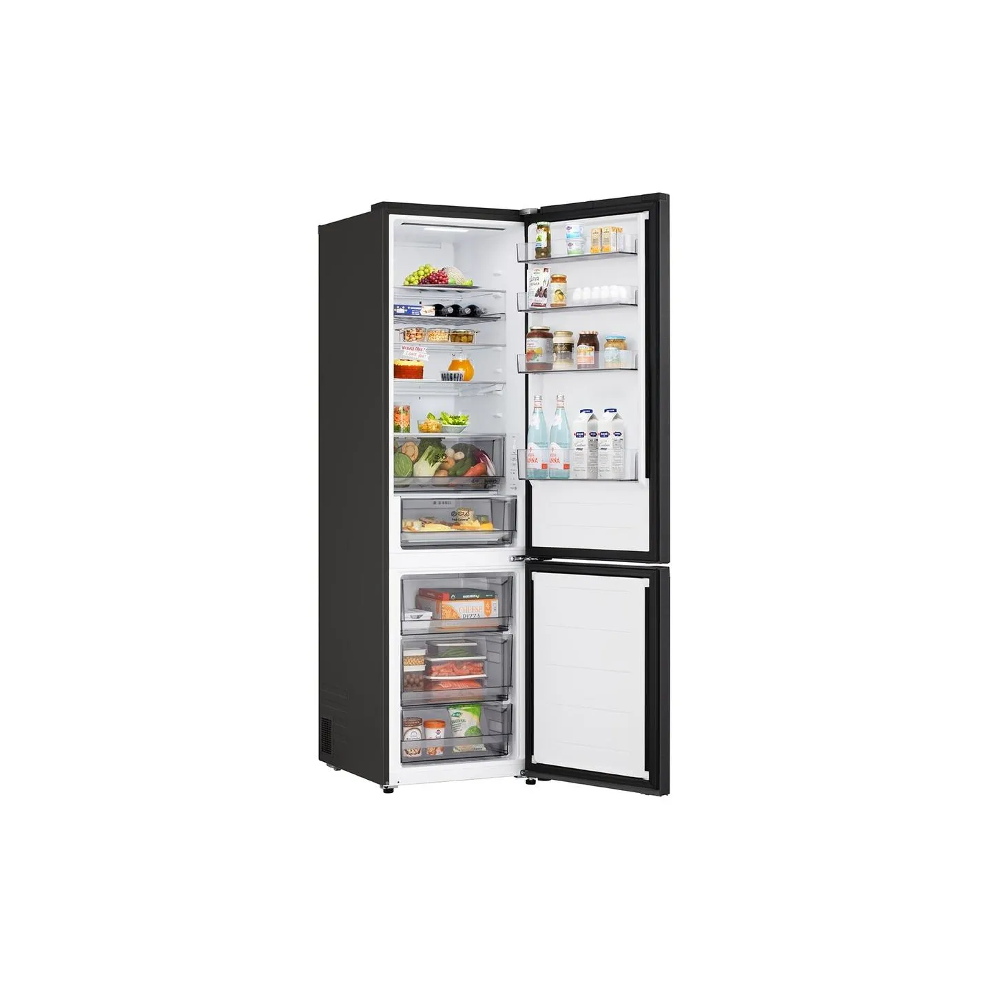 LG Refrigerator | GBBS322CEV | Energy efficiency class C | Free standing | Combi | Height 203 cm | Fridge net capacity 262 L | F