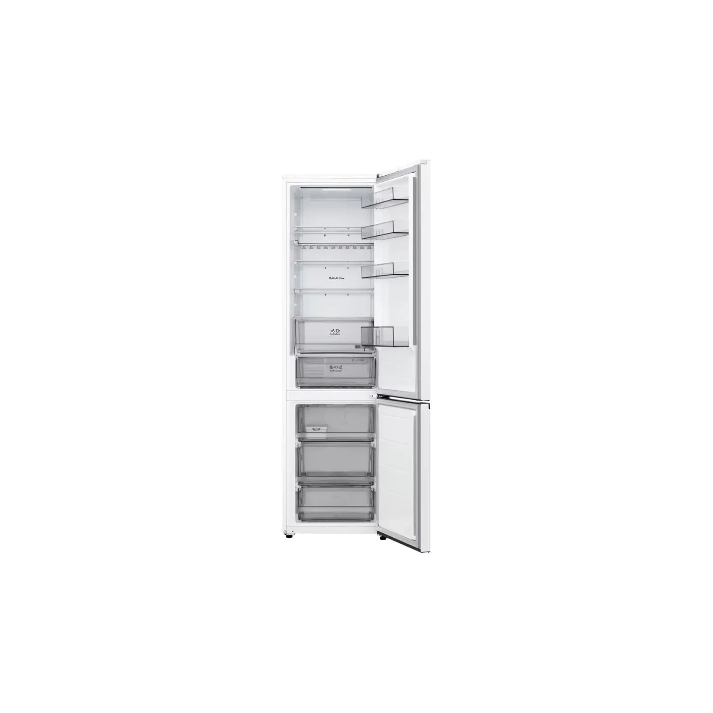 LG Refrigerator | GBBS322CSW | Energy efficiency class C | Free standing | Combi | Height 203 cm | Fridge net capacity 262 L | F