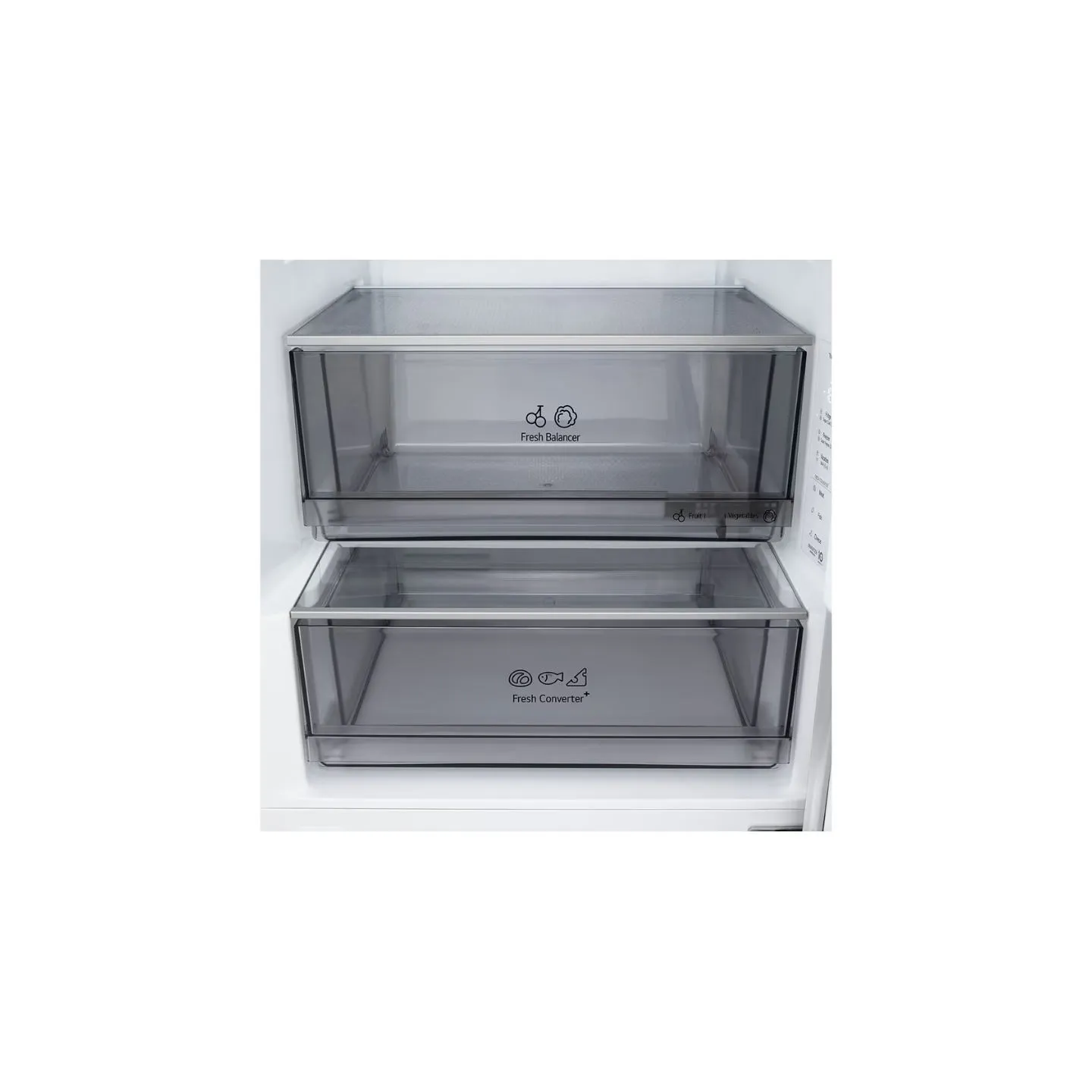 LG Refrigerator | GBBS322CSW | Energy efficiency class C | Free standing | Combi | Height 203 cm | Fridge net capacity 262 L | F