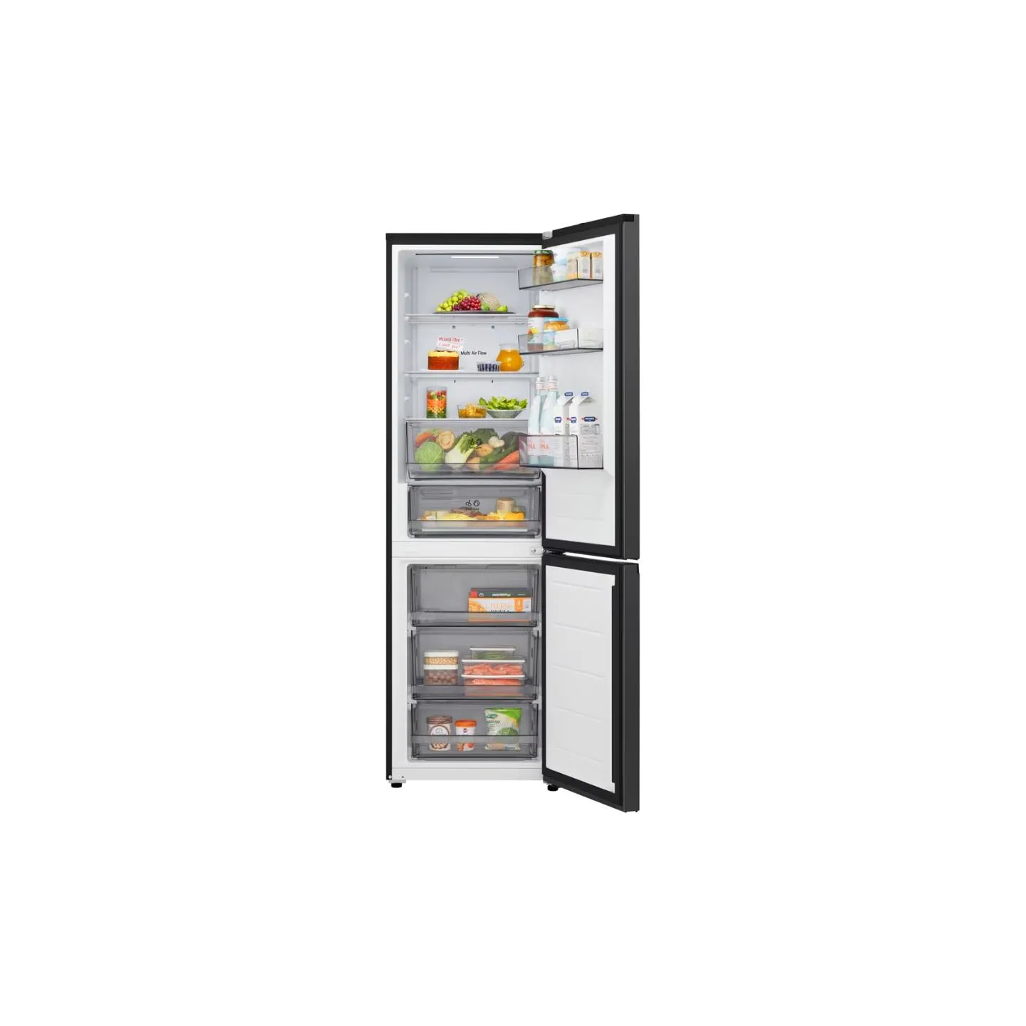 LG Refrigerator | GBBSJ10EEP | Energy efficiency class E | Free standing | Combi | Height 186 cm | No Frost system | Fridge net 