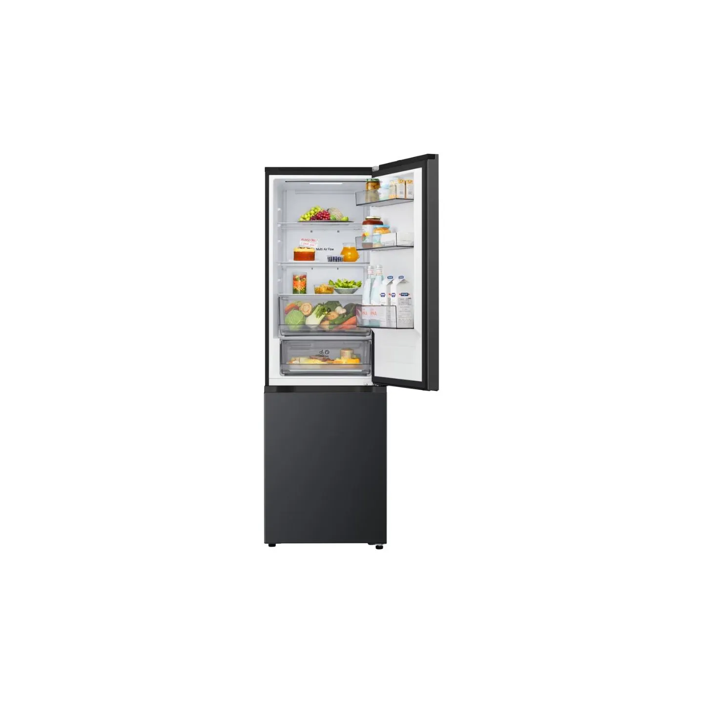 LG Refrigerator | GBBSJ10EEP | Energy efficiency class E | Free standing | Combi | Height 186 cm | No Frost system | Fridge net 