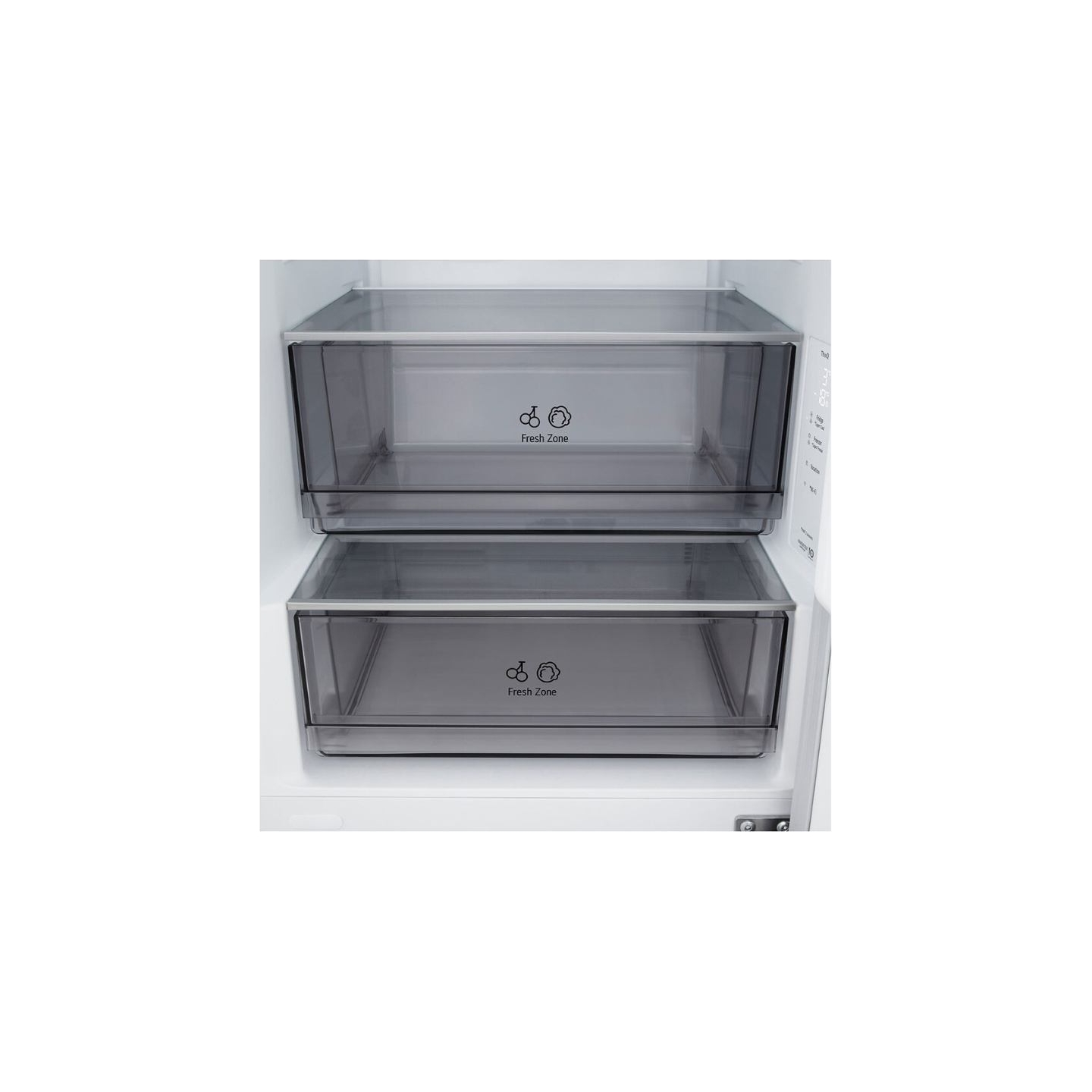 LG Refrigerator | GBBSJ1CCSW | Energy efficiency class C | Free standing | Combi | Height 186 cm | Fridge net capacity 220 L | F