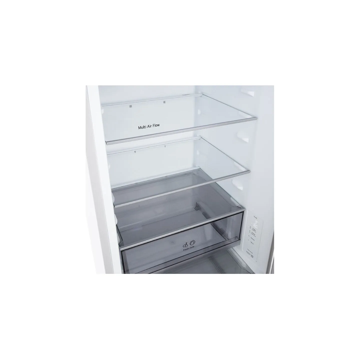 LG Refrigerator | GBBSJ1CCSW | Energy efficiency class C | Free standing | Combi | Height 186 cm | Fridge net capacity 220 L | F