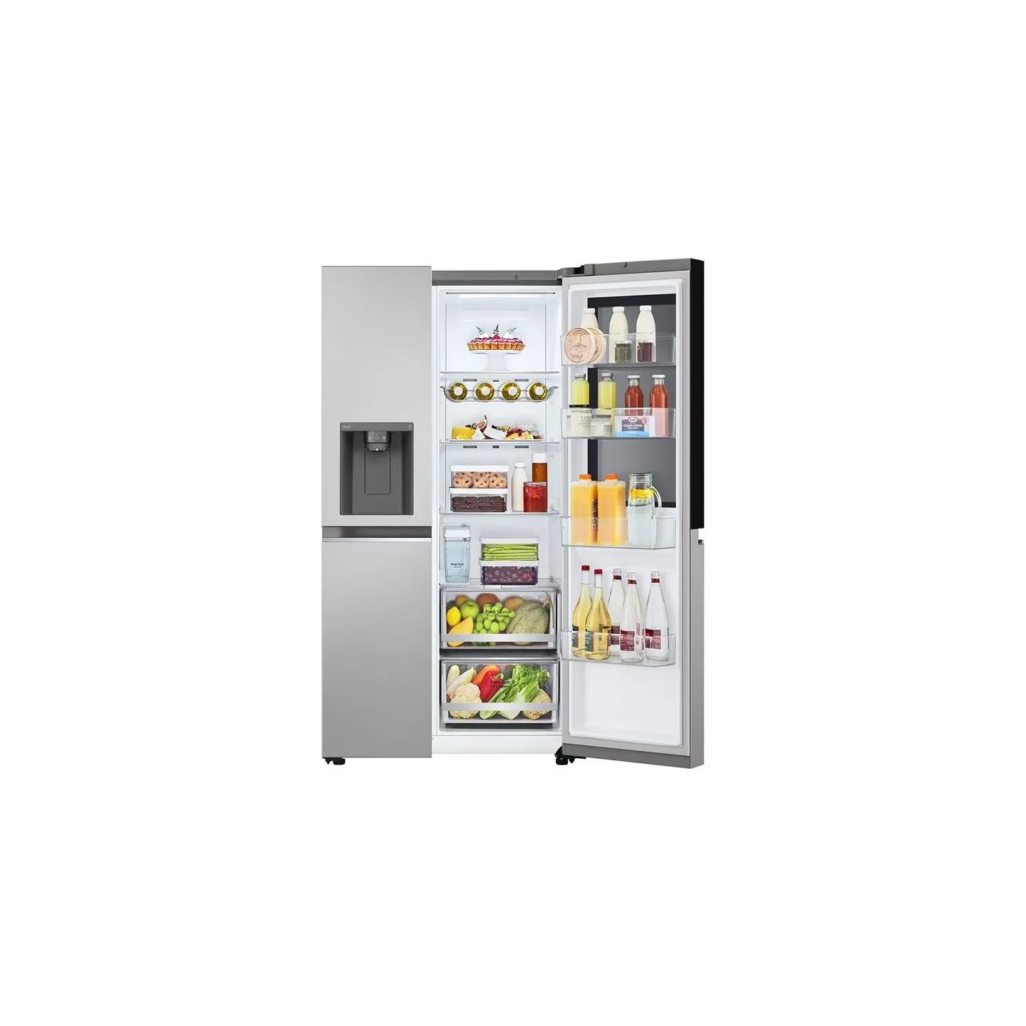 LG Refrigerator | GSGV81PYLL | Energy efficiency class E | Free standing | Side by side | Height 179 cm | Fridge net capacity 41