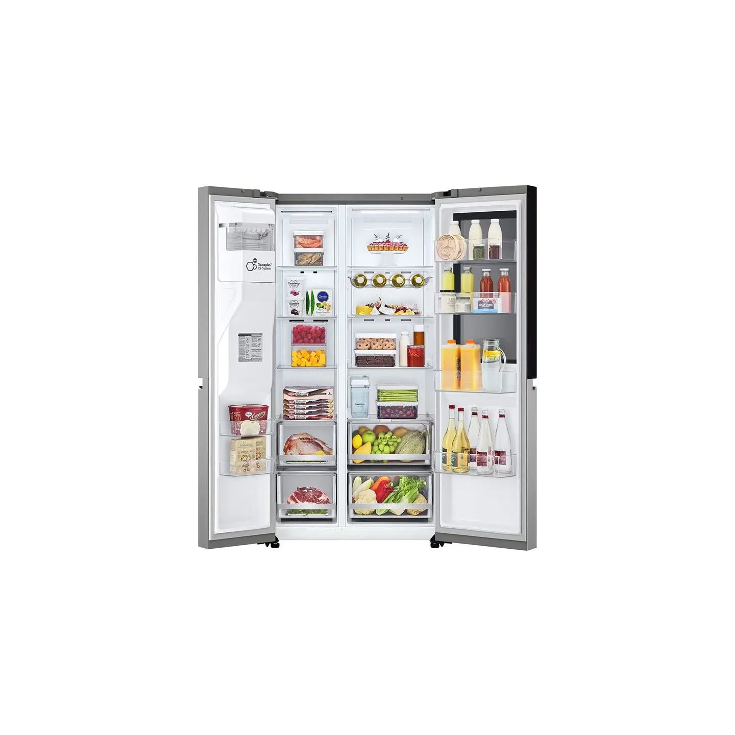 LG Refrigerator | GSGV81PYLL | Energy efficiency class E | Free standing | Side by side | Height 179 cm | Fridge net capacity 41