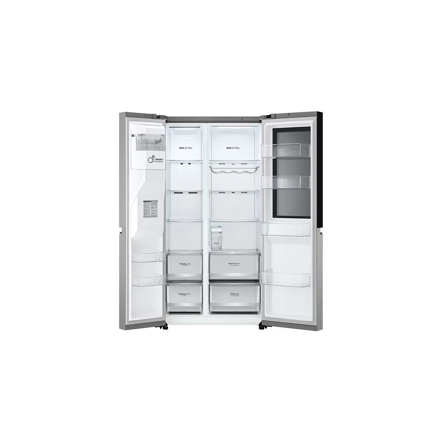 LG Refrigerator | GSGV81PYLL | Energy efficiency class E | Free standing | Side by side | Height 179 cm | Fridge net capacity 41